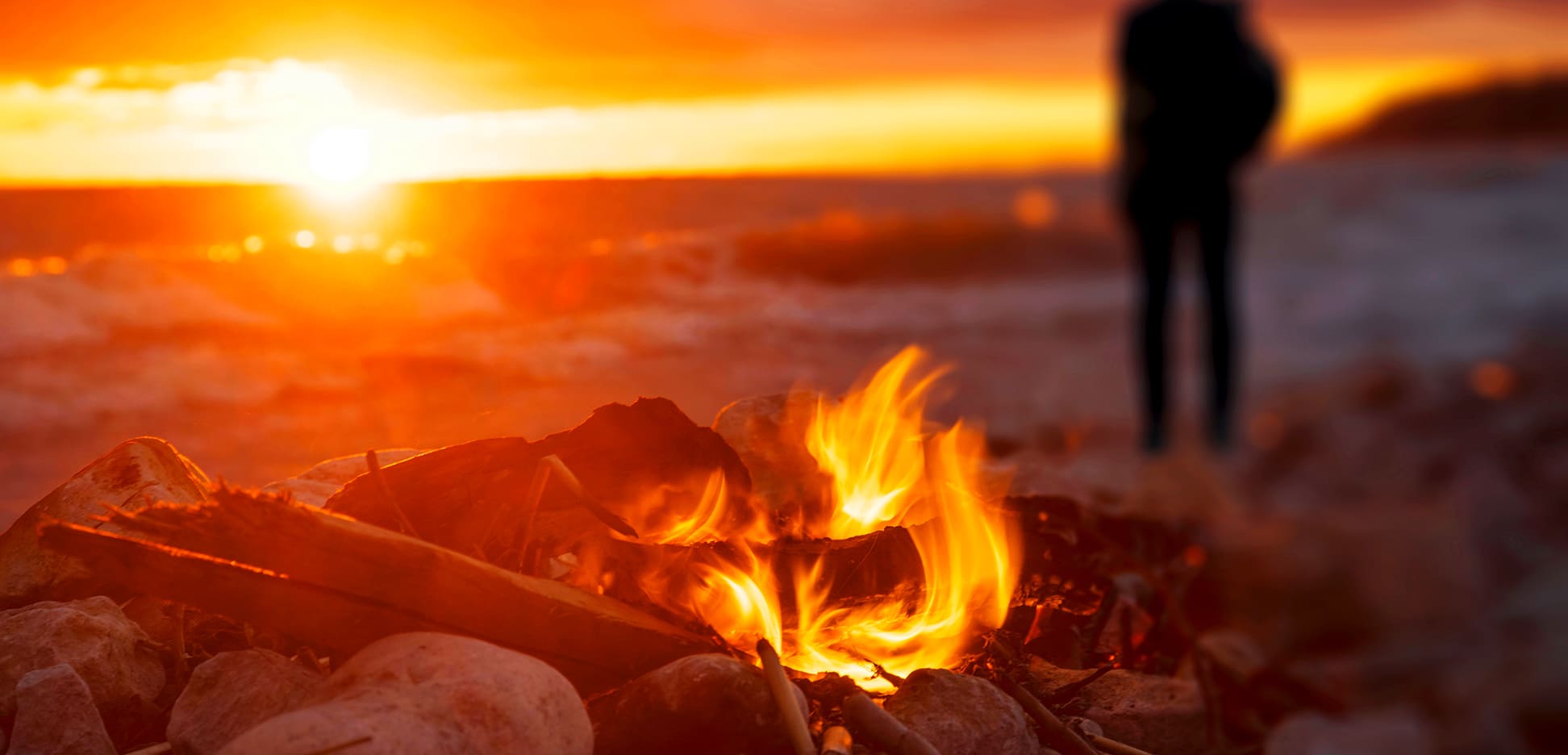 Lagerfeuer am Strand